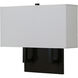 Wall Sconce 2 Light 15 inch Architectural Bronze ADA Wall Lamp Wall Light