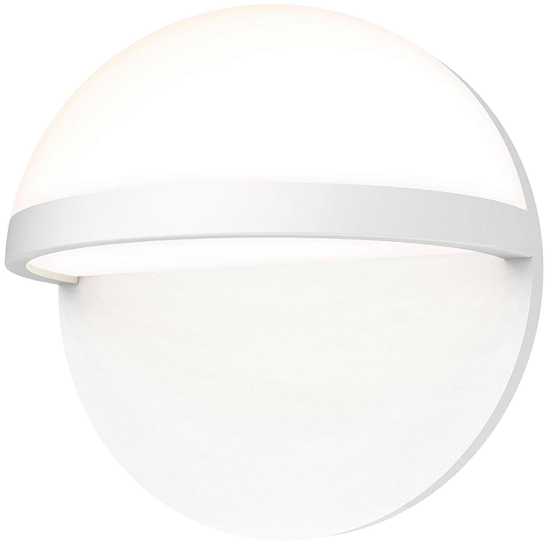 Sonneman 7473.98 WL Mezza Vetro LED 8 inch Textured White Sconce
