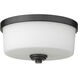 Arlington 2 Light 12.25 inch Matte Black Flush Mount Ceiling Light