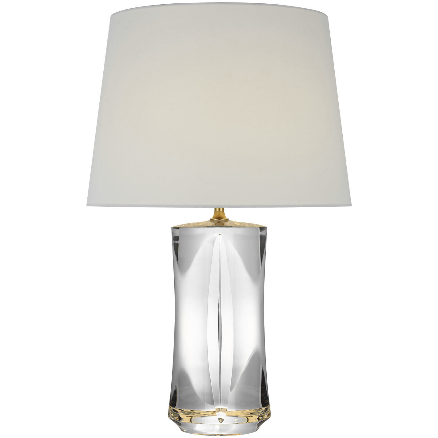 Julie Neill Figlia 27.25 inch 4.6 watt Crystal Cordless V-Cut Round Table Lamp Portable Light