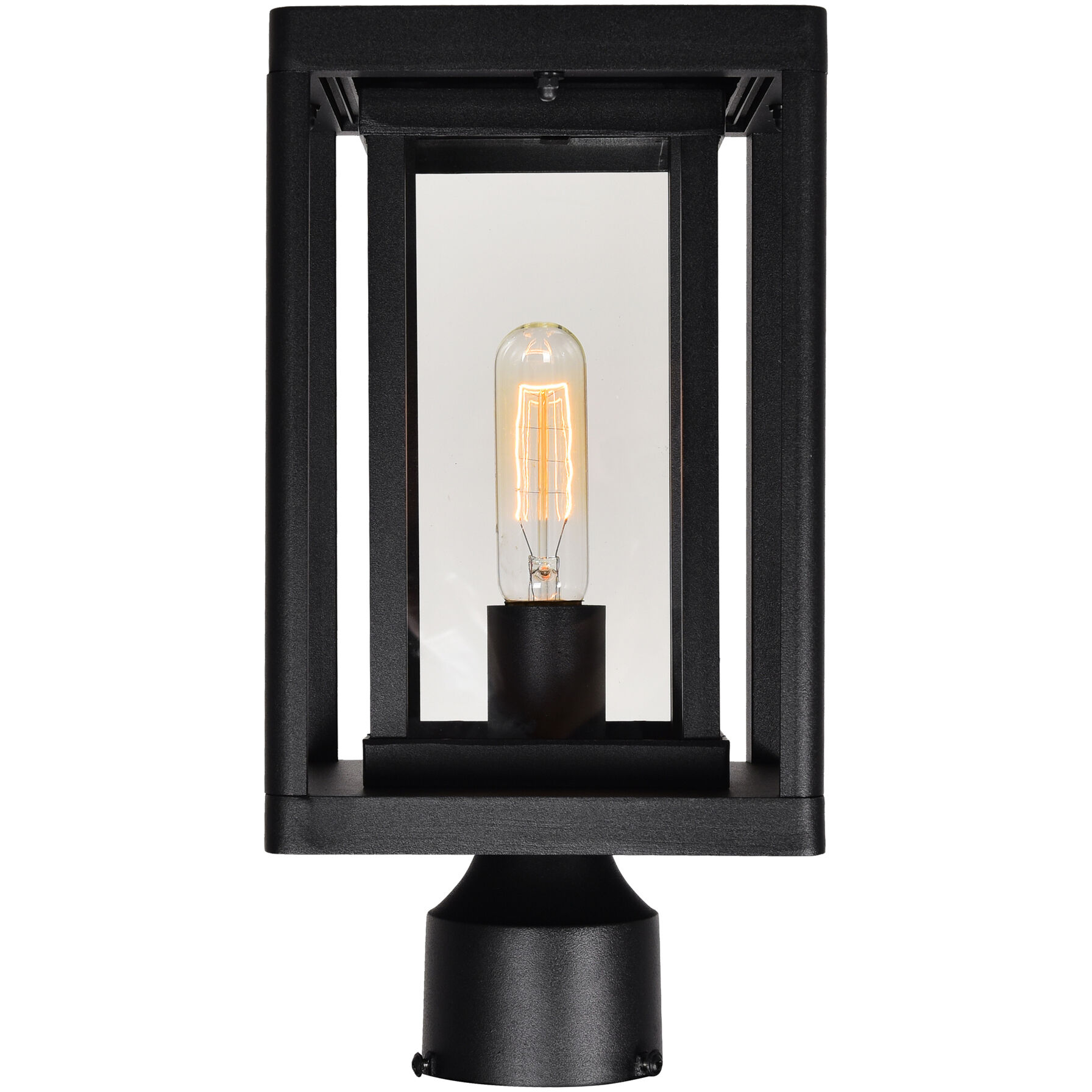 Mulvane 1 Light 14.3 inch Black Outdoor Lantern Head