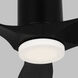 Collins 52 inch Midnight Black Indoor/Outdoor Ceiling Fan
