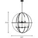 Alturas 9 Light 32.5 inch Midnight Black Chandelier Ceiling Light