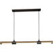 Rollo LED 3 inch Antique Pecan and Black Multi-Light Pendant Ceiling Light