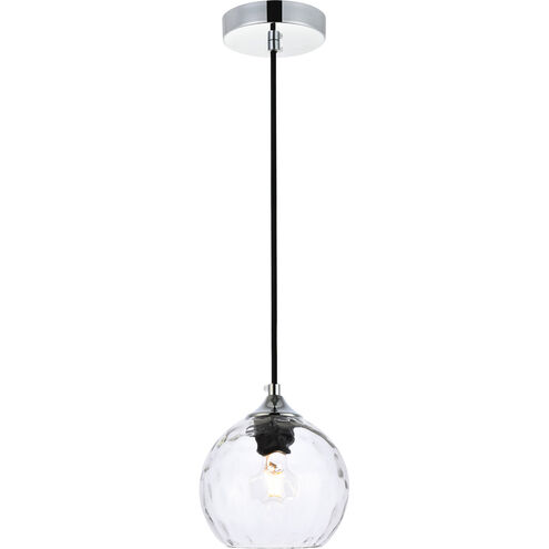 Cashel 1 Light 6 inch Chrome Pendant Ceiling Light