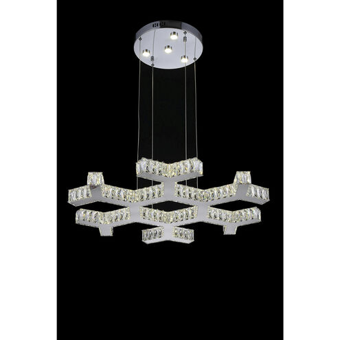 Arendelle LED 30 inch Chrome Chandelier Ceiling Light