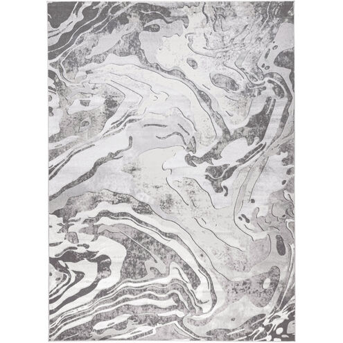 Ayda 114 X 79 inch Black/Grey Rug in 6 x 9