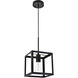 Resolute 1 Light 8 inch Black Pendant Ceiling Light