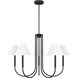 Drew & Jonathan Porteau 5 Light 38 inch Midnight Black Chandelier Ceiling Light