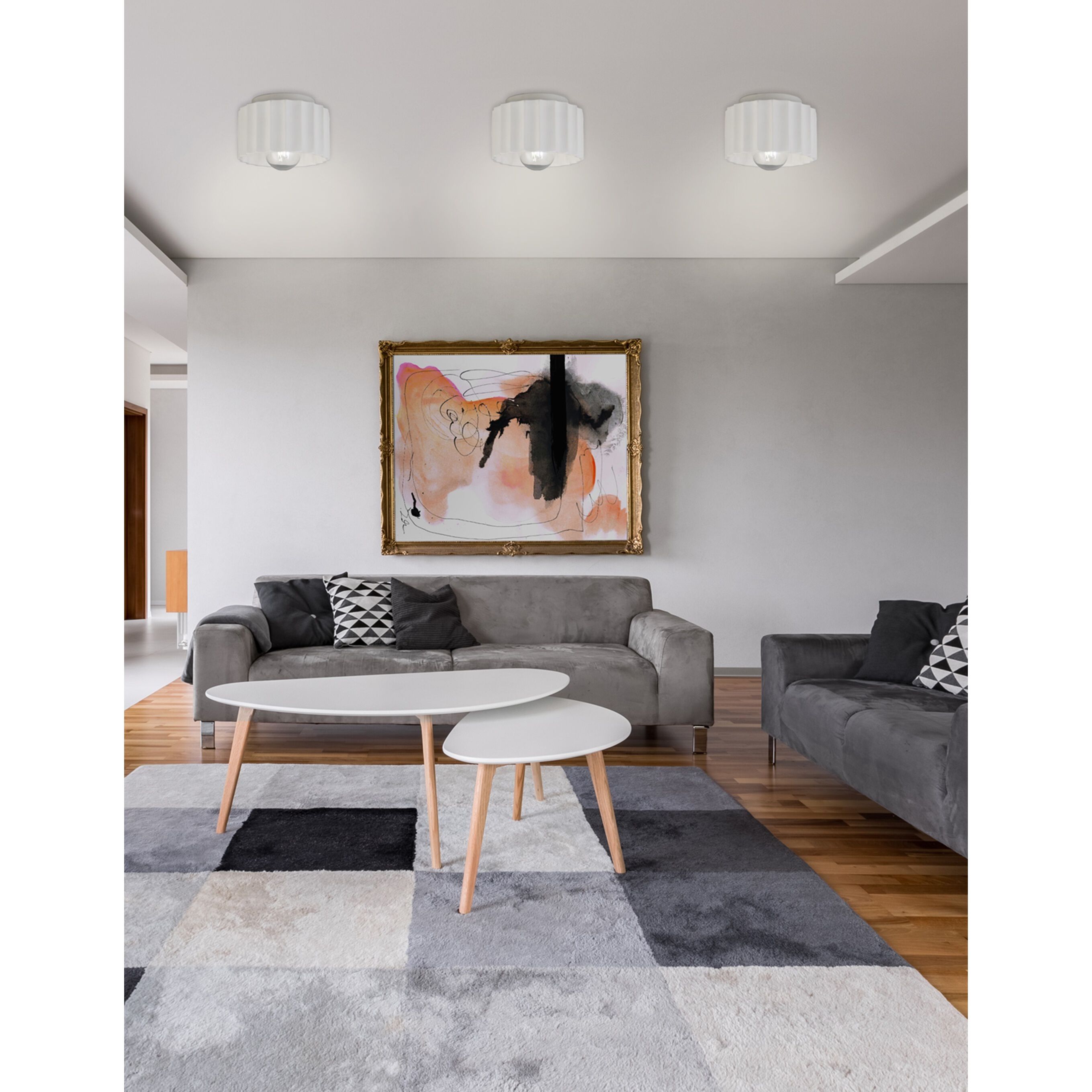 Radiance Collection 1 Light 8 inch Bisque Flush Mount Ceiling Light