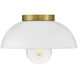 Stu LED 11 inch Matte White Foyer Light Ceiling Light, Flush Mount