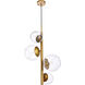 Wells 4 Light 18 inch Brass Pendant Ceiling Light
