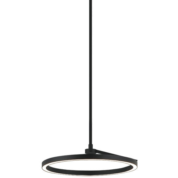 The Trundle LED 16 inch Matte Black Pendant Ceiling Light