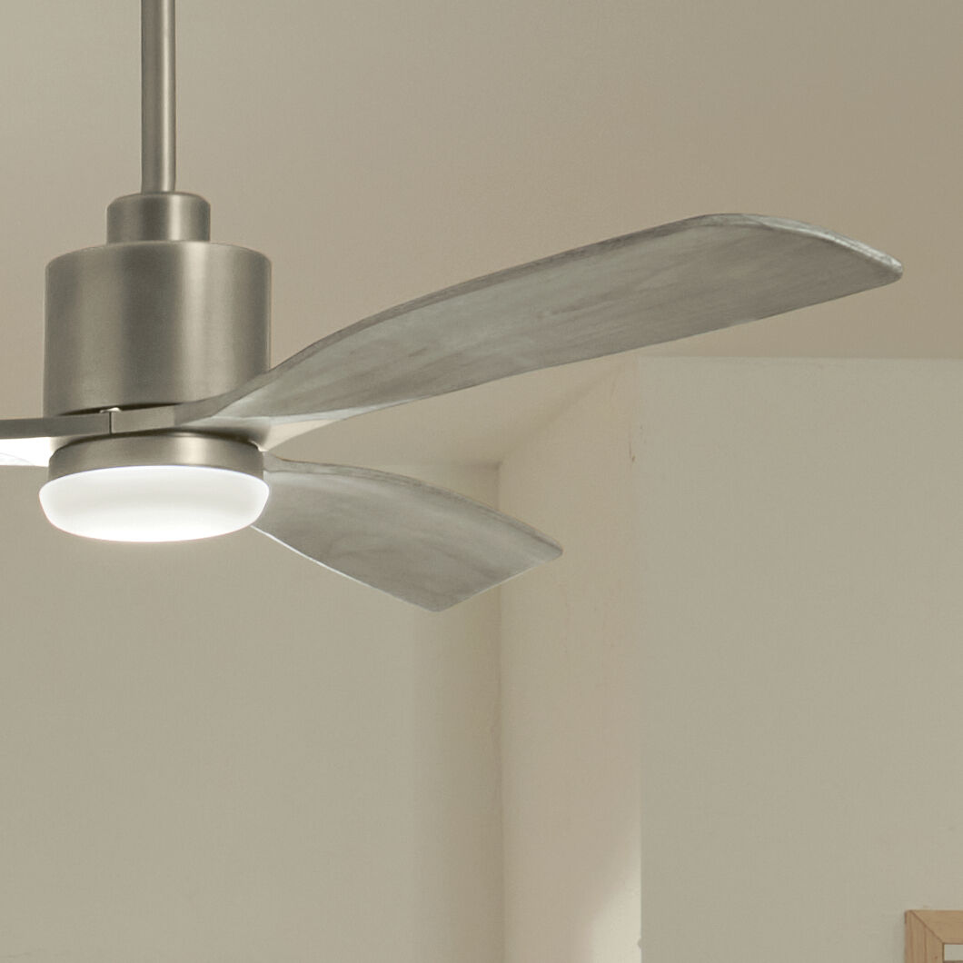Ridley 60 inch Antique Pewter with Weathered White Walnut/Weathered White Walnut Blades Ceiling Fan