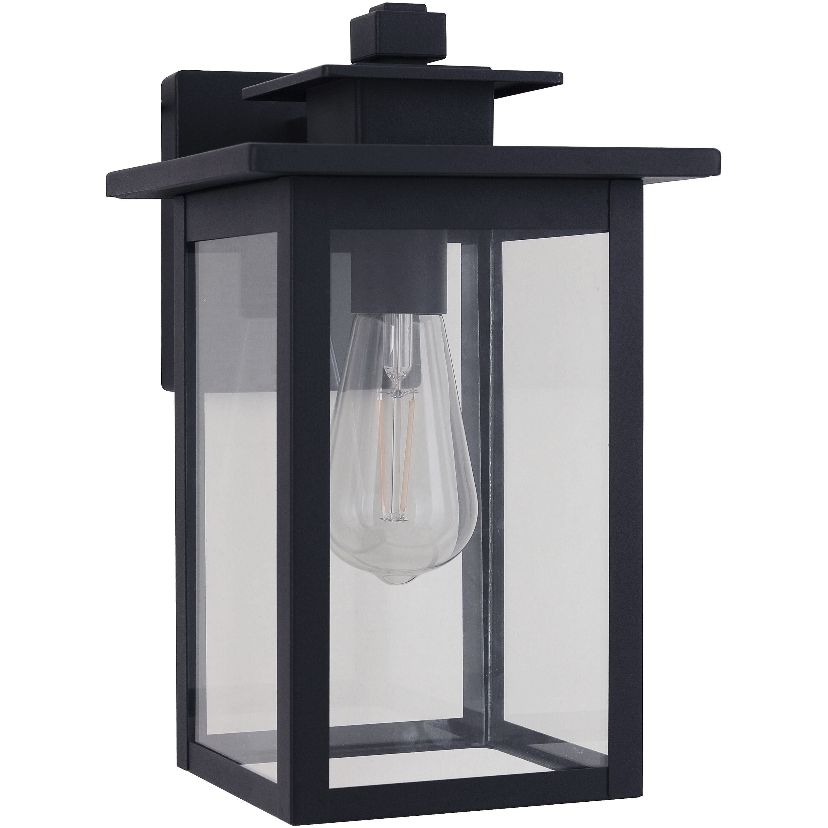 Rock Creek 1 Light 12 inch Textured Black Outdoor Wall Lantern