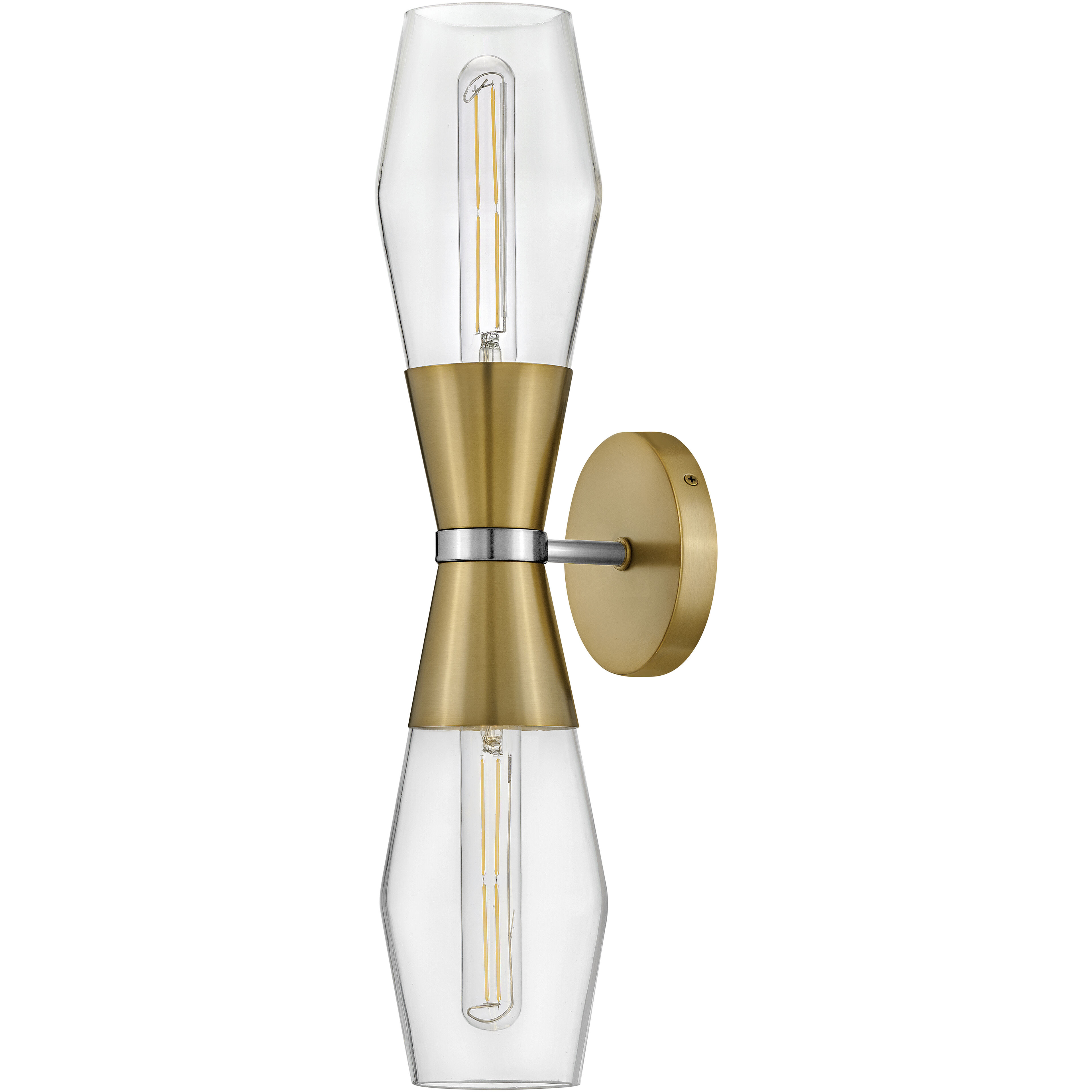 Livie LED 5 inch Lacquered Brass Sconce Wall Light