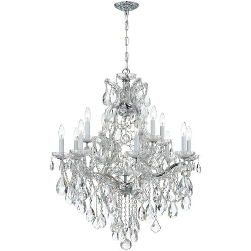 Maria Theresa 13 Light 28 inch Polished Chrome Chandelier Ceiling Light in Clear Hand Cut