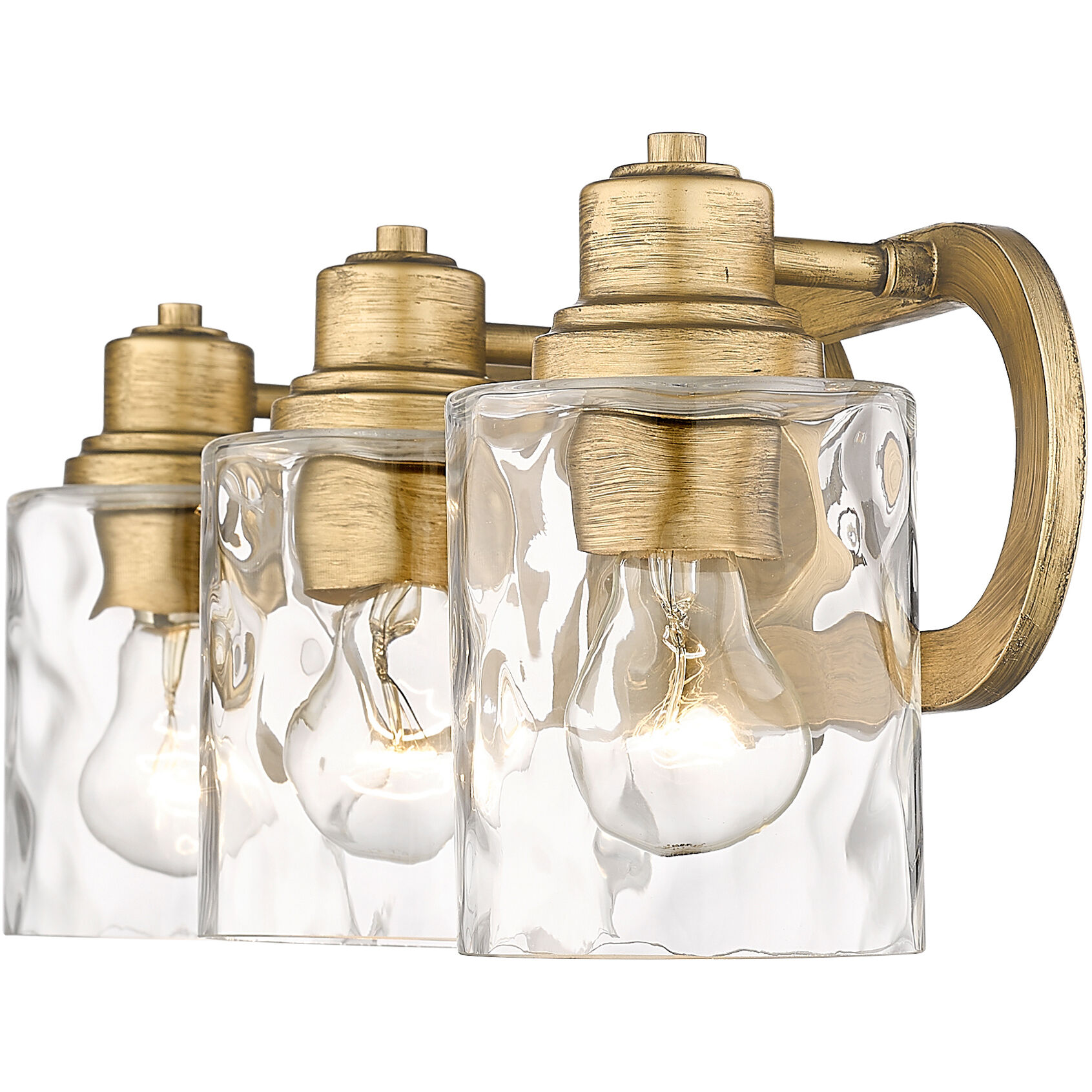 Lumley 3 Light 22 inch Antique Gold Vanity Light Wall Light