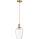 Downtown Urban Preston 1 Light 6.25 inch Champagne Bronze Mini Pendant Ceiling Light in Clear