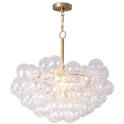 Bubbles 1 Light 27.5 inch Natural Brass Chandelier Ceiling Light