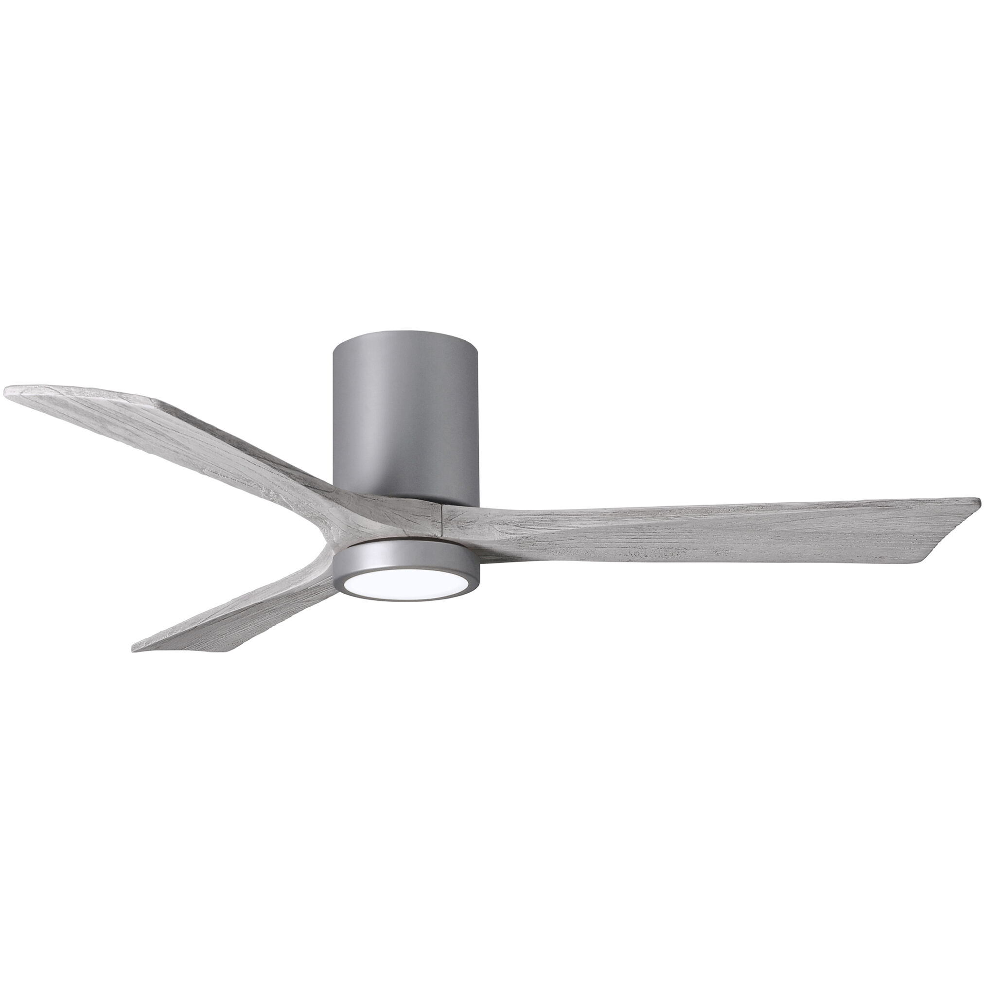 Atlas Irene-3HLK 52 inch Brushed Nickel with Barnwood Tone Blades Ceiling Mount Paddle Fan in Barn Wood, Flush Mounted
