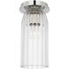 AERIN Asalea LED 4.5 inch Polished Nickel Monopoint Flush Mount Ceiling Light