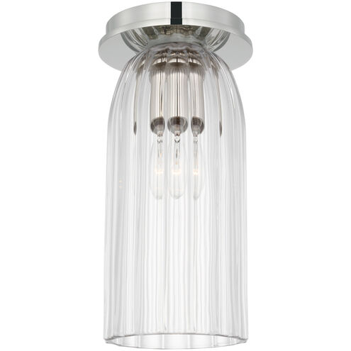 AERIN Asalea LED 4.5 inch Polished Nickel Monopoint Flush Mount Ceiling Light