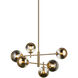 Averley 6 Light 32.25 inch Aged Gold Brass Chandelier Ceiling Light
