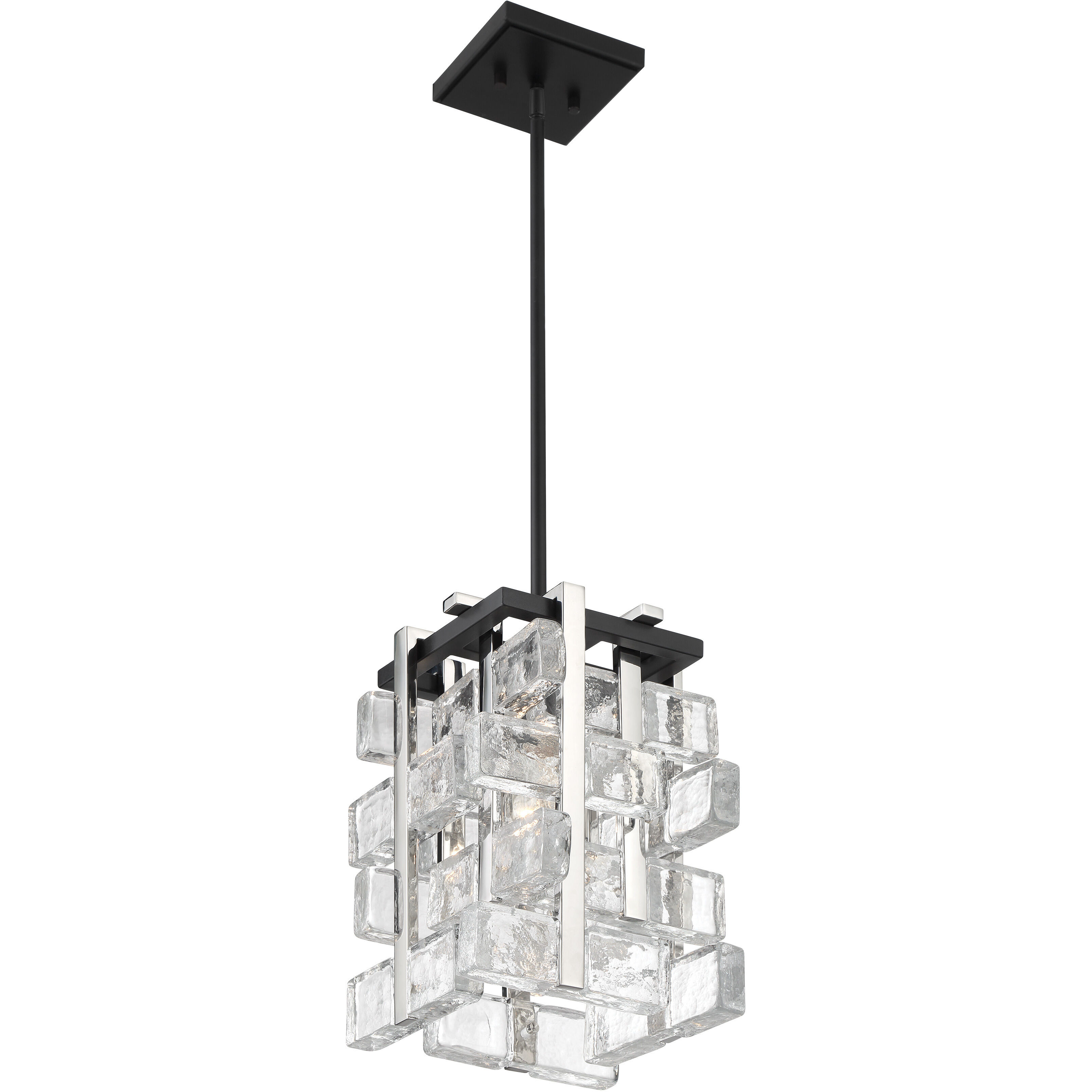 Painesdale 1 Light 9 inch Sand Coal And Polished Nickel Mini Pendant Ceiling Light