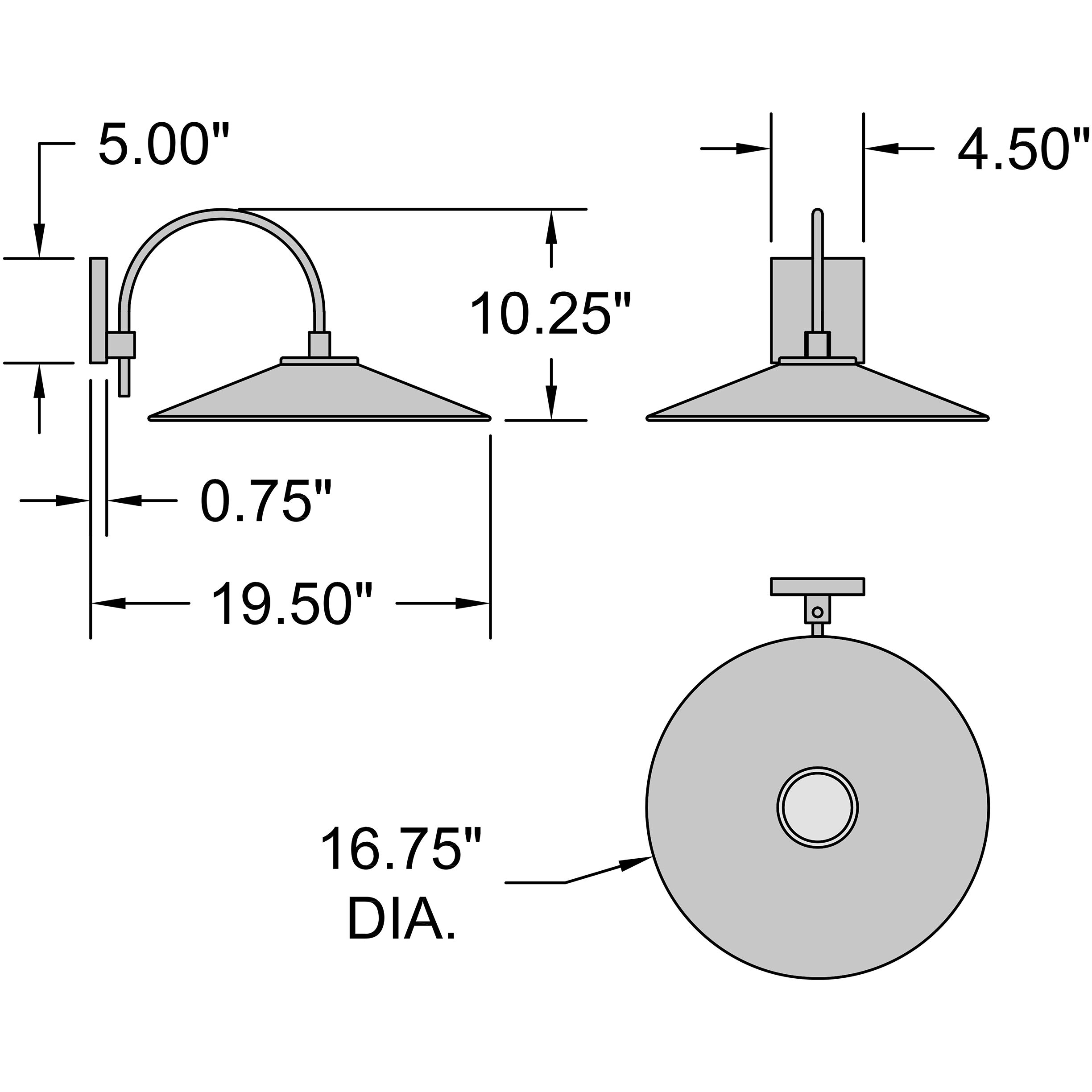 Camas Outdoor Wall Mount