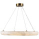 Camila LED 27 inch Brushed Brass Chandelier Ceiling Light