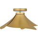 Wisp 1 Light 14.5 inch Light Gold Semi-Flush Mount Ceiling Light, Medium