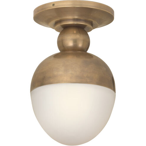 Thomas O'Brien Clark 1 Light 7.5 inch Hand-Rubbed Antique Brass Flush Mount Ceiling Light