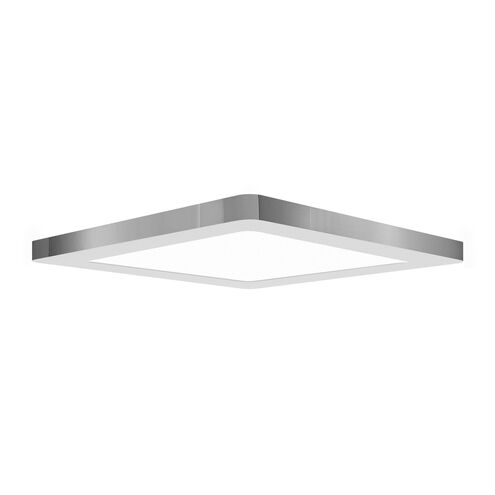 ModPLUS LED 12 inch Chrome Flush Mount Ceiling Light, Square