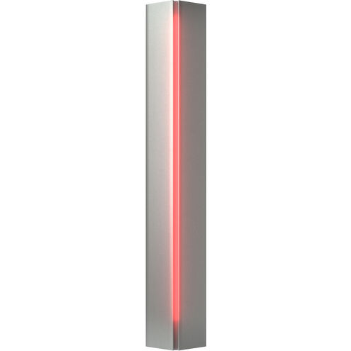 Gallery 3 Light 4.3 inch Vintage Platinum ADA Sconce Wall Light in Red, Small