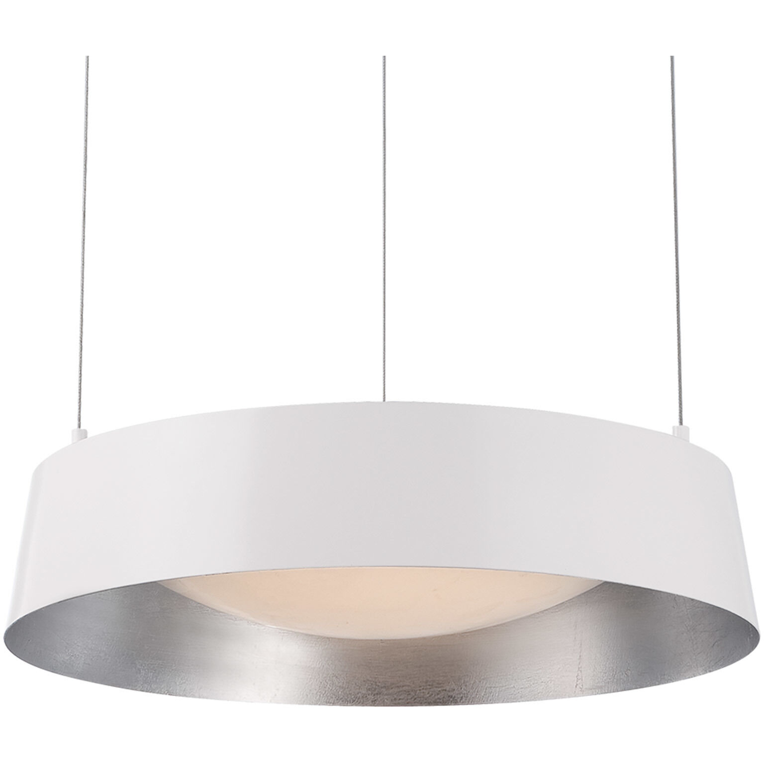 Gilt LED 18 inch White Silver Leaf Chandelier Ceiling Light in Opulent Textured Silver Aluminum