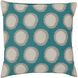 Ikat Dots 20 inch Cream, Teal, Medium Gray Pillow Kit