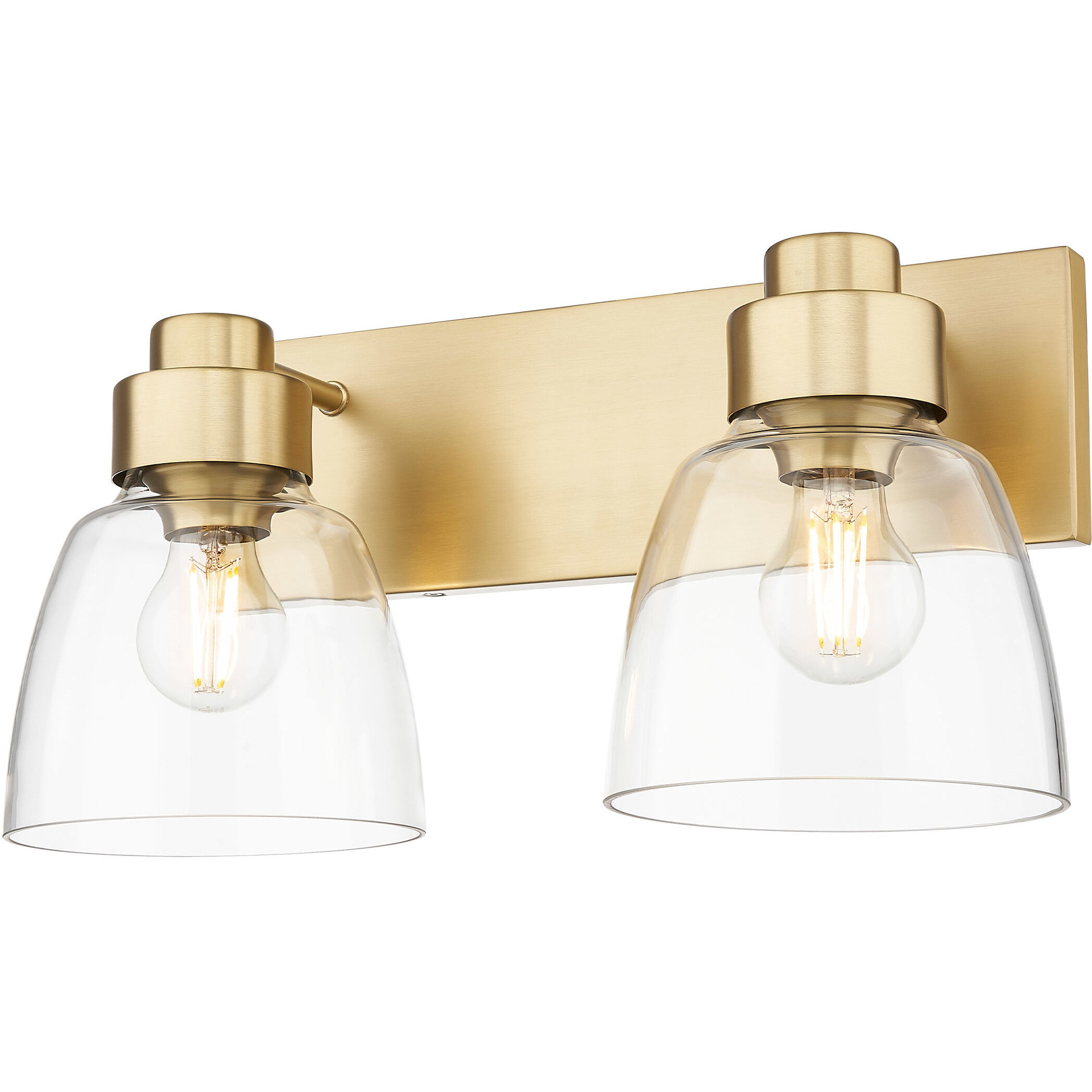 Remy Vanity Wall Light in Brushed Champagne Brass