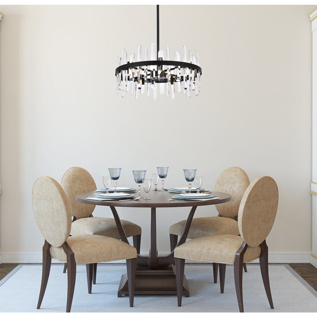 Serena 14 Light 25 inch Black Pendant Ceiling Light