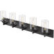 Savannah 5 Light 38.75 inch Bronze Vanity Wall Light