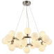 Canada LED 26.7 inch Shiny Nickel Chandelier Ceiling Light