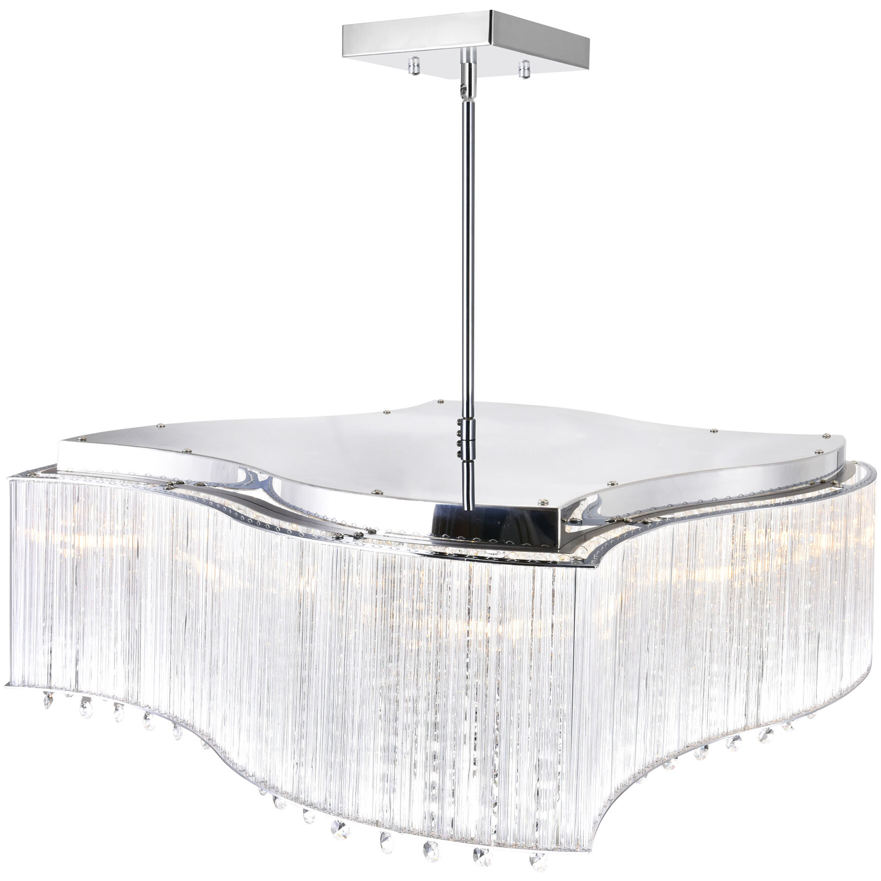 Elsa 10 Light 20 inch Chrome Island/Pool Table Light Ceiling Light