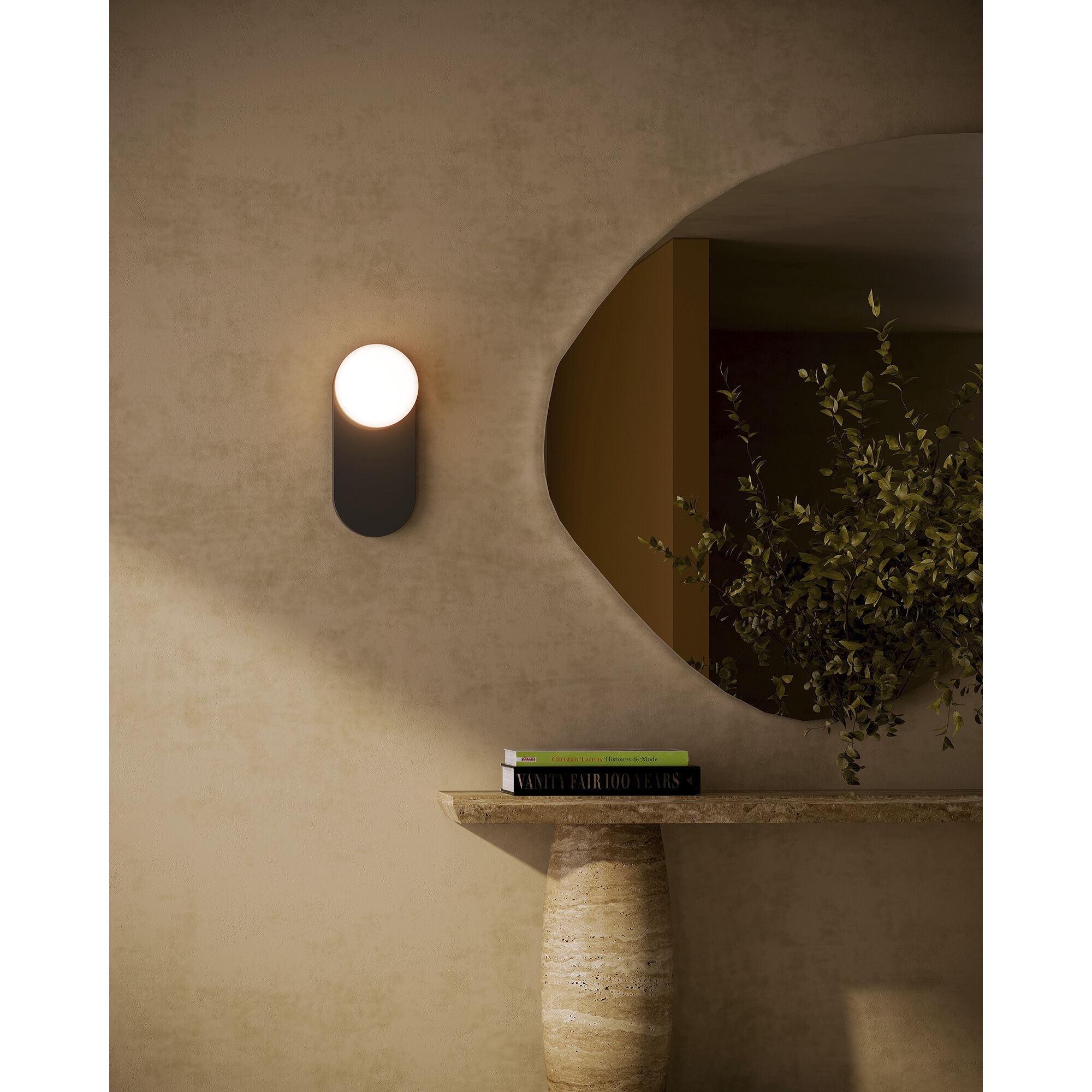 Alora Mood Ariel Wall/Vanity Light Wall Light in Matte Black