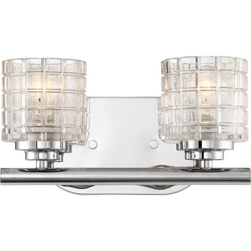 Votive 2 Light 10.75 inch Polished Nickel Vanity Light Wall Light