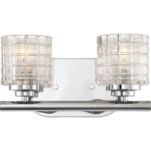 Votive 2 Light 11 inch Polished Nickel Vanity Light Wall Light