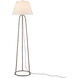 Annetta 66.5 inch 150 watt Dark Antique Brass Floor Lamp Portable Light