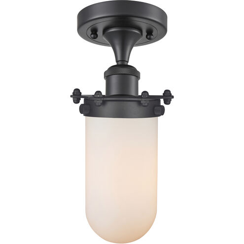 Austere Kingsbury LED 6 inch Brushed Satin Nickel Flush Mount Ceiling Light in Matte White Glass