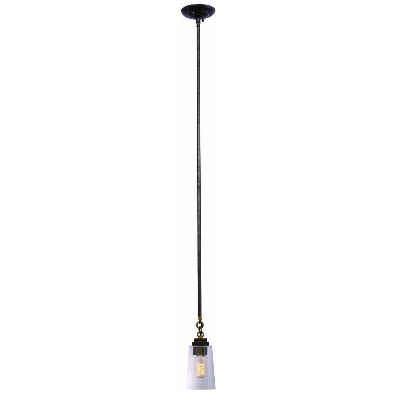 Dillon 1 Light 5 inch Milled Iron Mini Pendant Ceiling Light