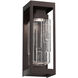 Outdoor Maison LED 18 inch Statuary Bronze Outdoor Sconce in Clear Ledgestone