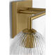 HABLE Serafina 2 Light 16 inch Burnished Brass Bath Vanity Wall Light